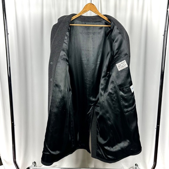 Vintage 50' 60’s ‘James Street’ Long Wool and Cashmere Peacoat in Grey - M/L - Picture 13 of 13